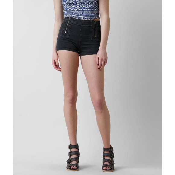 Free People Be Mine black denim shorts size 28 - Picture 1 of 8
